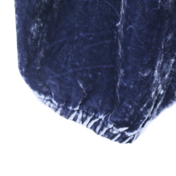 JOHNNY WAS AURORA VELVET JOGGER DENIM BLUE BOHEMIAN BAGGY SIZE LARGE NWT - Picture 3 of 7